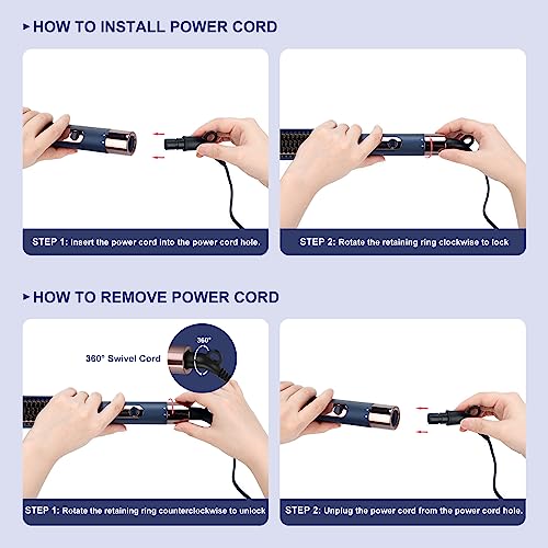 Hair Straightener and Curler (Prussian Blue)