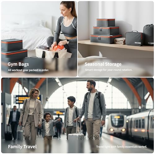Packing Cube for Travel Suitcase 5 Set Grey (Grey / 5PCS)