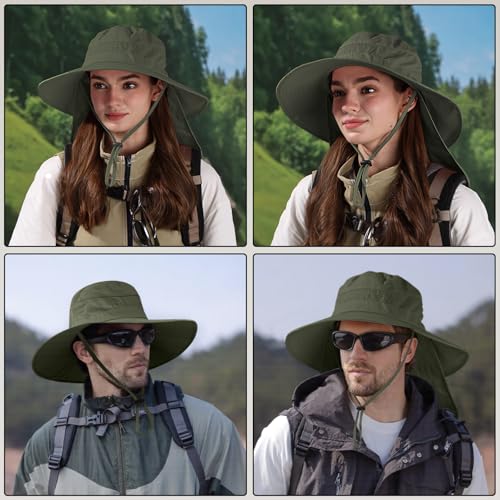 Sun Hats for Men Women (Green)