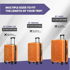 Matrix 20 Inch Carry On Expandable Hardside Upright Suitcase with 360° Spinner Wheels (Orange / Carry-On)