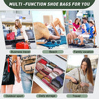 12 Pcs 8 x 17 in Single Shoe Bags for Travel with Drawstring