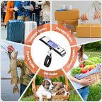 Rechargeable Luggage Scale 110lb (Black)