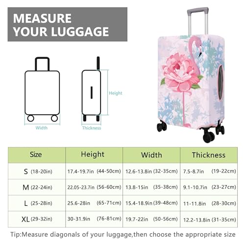 Travel Luggage Cover Suitcase Protector Fits 18 (A-4 / L(25-28in))