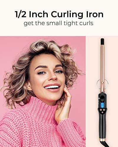 1 2 inch Thin Curling Iron Extra Long Barrel (1/2 Inch)