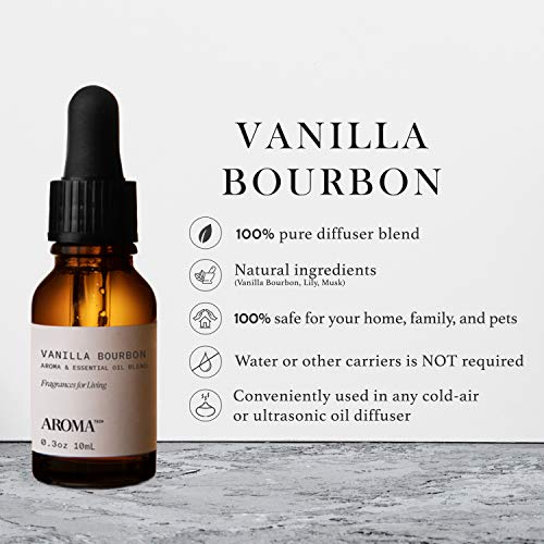 Vanilla Bourbon Aroma Essential Oil Blend (0.33 Fl Oz (Pack of 1))