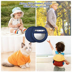 Airtag Hidden Holder for Kids with Invisible Pin (Black white pink purple)