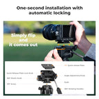 75" Aluminum Camera Tripod (Dark Grey)