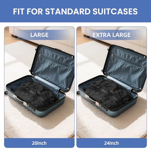 TPU Vacuum Bag for Travel (Jet Black / Large)