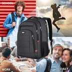 Backpack for Men (A5-black2 / 15.6)
