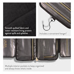 LAURA GELLER Quilted Folding Travel Makeup Bag