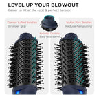 One Step Hair Dryer Brush and Styler Volumizer (Prussian Blue / 2.3" Oval Barrel)