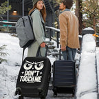 Funny “Don’t Touch Me” Luggage Cover (#6 / L(fits 28-30Inch suitcase))