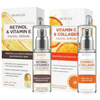 Retinol & Vitamin E + Collagen & Vitamin C Serum For Face