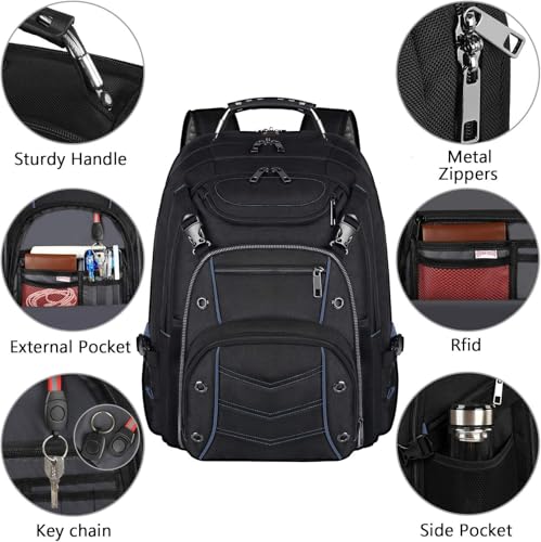 Extra Large Laptop Backpack (Blue)