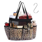 Mesh Shower Caddy Portable (1 Pack Leopard / L (Classic Dorm Caddy))