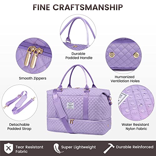 Travel Duffle Bag (Purple-a / Large-2 Pcs)