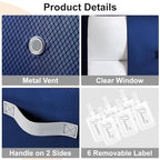 Comforter Storage Bag (Navy Blue / XL-6 Pack - 3-Layer)