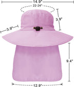 Outdoor Sun Hats with Stowable Neck Flap - Image 5