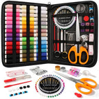 Sewing Kit Travel for Adults Beginner (Black / XL)