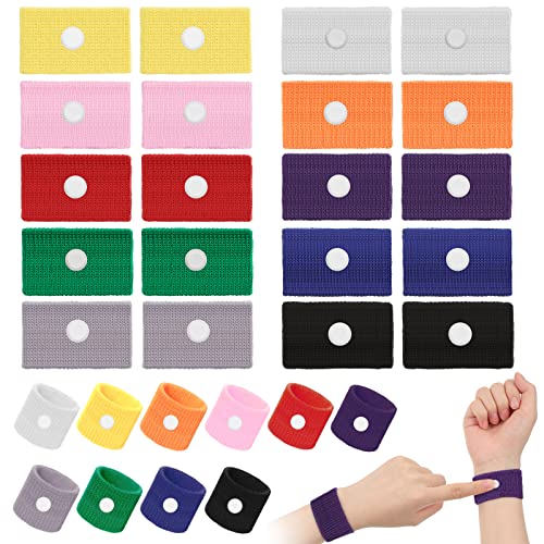 40 Pcs Motion Sickness Bands Anti Nausea Wristbands Kids Adults