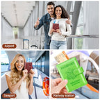 Passport Holder for Travel Essentials (B-Wine Red + Green / Upgraded)