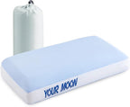 YOUR MOON Memory Foam Travel Pillow, Pure Cotton Cover, Compressible Camping by YOURMOON