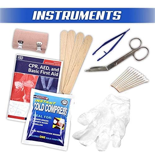 First Aid 80097 2 Shelf All Purpose First Aid Kit Cabinet (Class A+ OSHA/ANSI 2015 / 2 Shelf)