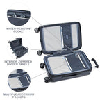 Platinum Elite Hardside Checked Luggage (Checked- Medium 25-Inch / Shadow Black)
