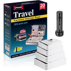Travel Vacuum Bags for Luggage with Portable Electric Pump (20 Combo)