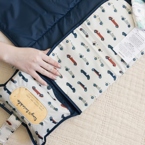 Portable Diaper Changing Pad (Vintage Cars)