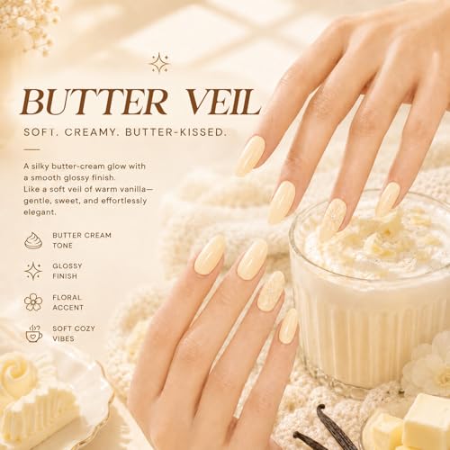 Beetles Butter Veil Yellow Jelly Gel Nail Polish (K - Sheer Yellow | Butter Veil)