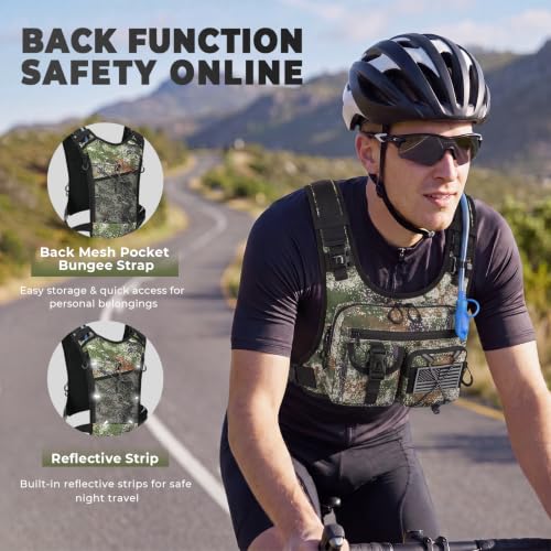 USA Patent Running Hydration Vest Backpack (Cagreen / Standard)
