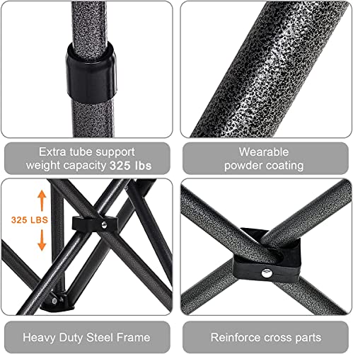 Mesh Folding Camping Chairs for Adults (Vermilion)