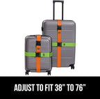 GORILLA GRIP Heavy Duty 8 Pack Adjustable Luggage Straps - Image 8
