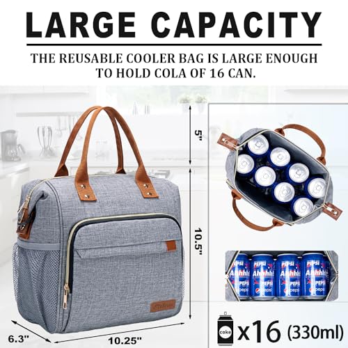 Adult Lunch Box (Large / A3: Grey)