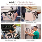 Small Gym Duffle Bag (Pink / 17 inch)
