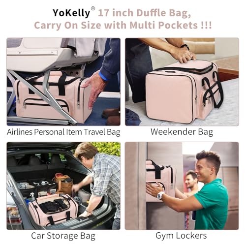 Small Gym Duffle Bag (Pink / 17 inch)