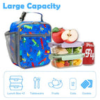 Kids Lunch box Insulated Soft Bag Mini Cooler Back to School Thermal Meal Tote Kit for Girls (Car)