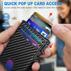 Wallet for Men (Carbon Fiber Black021)
