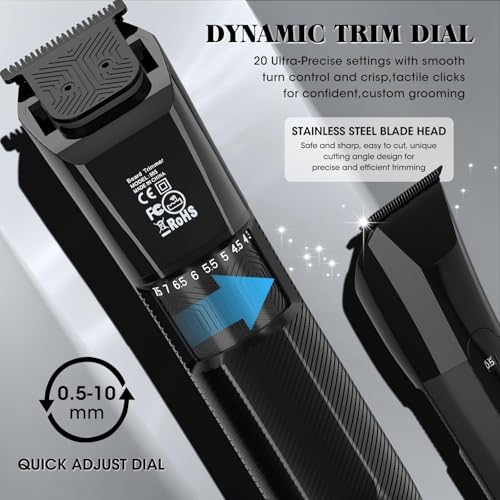 Beard Trimmer for Men Groin & Body Hair Trimmer (Black-805)