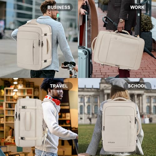 Carry On Backpack (Beige / 3X-Large(22"x14"x10"))