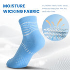 Ankle Compression Socks Women Men Plantar Fasciitis Relief 5 Pairs (Small / Dark Grey(5 Pairs))