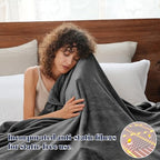 Fleece Blanket Queen 90x90 (Dark Grey / Queen(90" X 90"))