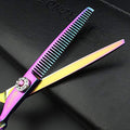 Purple Professional Hairdressing Scissors Hairdresser Hairstylist Cutting Hair & Thinning Hairdressing Scissor (6-inch 2pc)