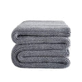Knitted Weighted Blanket (26-magmatic Gray / 48" x 72" | 12lbs)