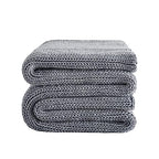 Knitted Weighted Blanket (26-magmatic Gray / 48" x 72" | 12lbs)