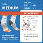 6 Pairs Compression Socks with Arch Support for Plantar Fasciitis (White(6 Pairs) / Medium (6 Pair))