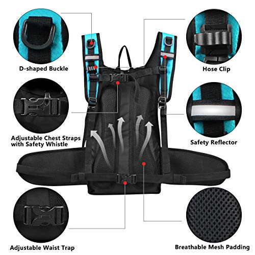 Hydration Backpack with 3L Water Bladder (Matte Emerald)