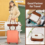 Garment Bag for Travel Convertible Carry on Travel Duffel Bag for Men Women (A01-Off White)
