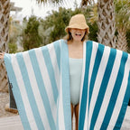 Original Towel (Cabana Stripe Sky Blue)